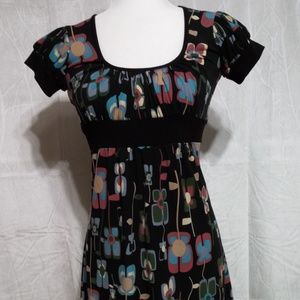 Volume One Juniors Casual Dress Multi Color Size S